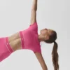 Biustonosz z krótkim rękawem Alo Softsculpt Amp It up – Paradise Pink