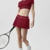 Biustonosz z krótkim rękawem Alo Softsculpt Amp It up – Summer Romance Red