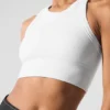 Biustonosz z wysokim dekoltem Seamless Delight – biały