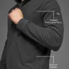 Bluza Conquer Max z golfem i zamkiem na całej długości – Anthracite