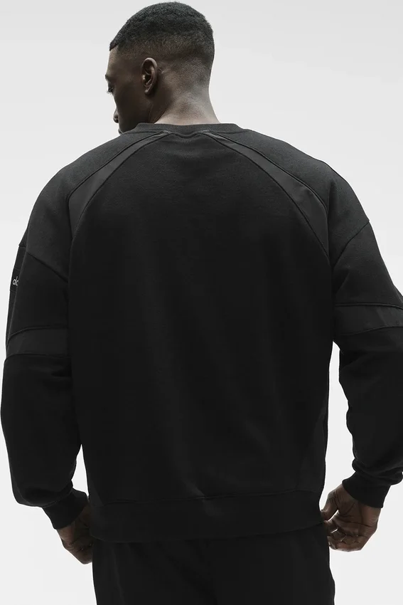 Bluza Field z okrągłym dekoltem – czarna