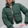 Bluza puchowa – zielona koniczyna