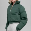 Bluza puchowa – zielona koniczyna