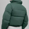 Bluza puchowa – zielona koniczyna