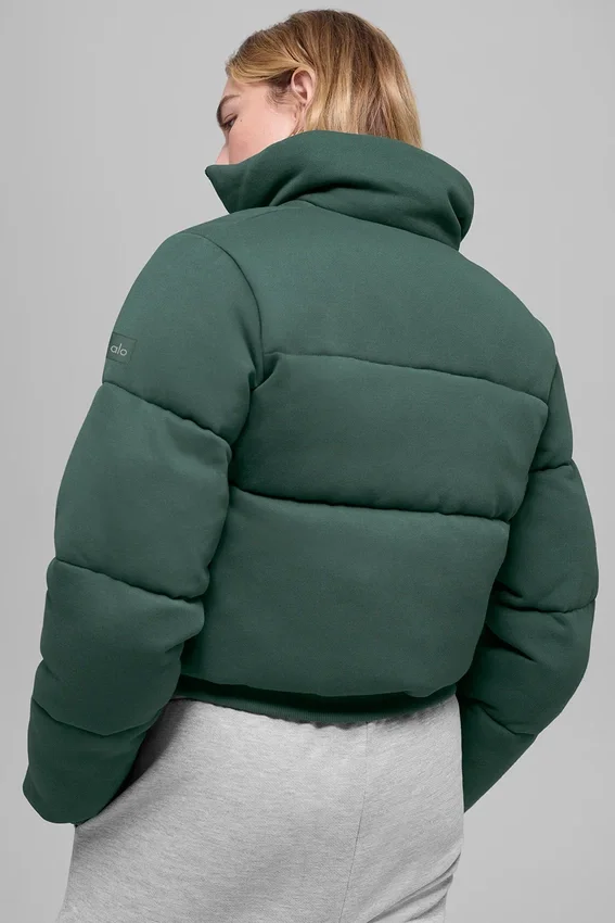 Bluza puchowa – zielona koniczyna