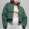 Bluza puchowa – zielona koniczyna