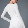 Bluza z długim rękawem Cover – biała