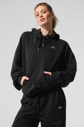 Bluza z kapturem Accolade – czarna