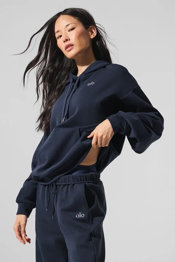 Bluza z kapturem Accolade – granatowa