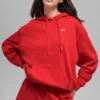 Bluza z kapturem Accolade – jaskrawoczerwona