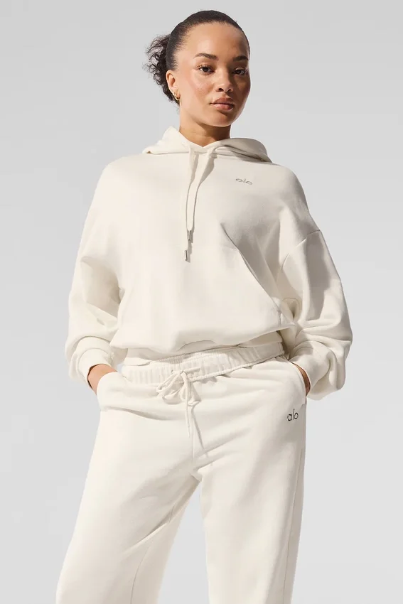 Bluza z kapturem Accolade – kość słoniowa