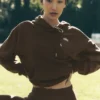 Bluza z kapturem Accolade – kolor espresso