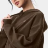Bluza z kapturem Accolade – kolor espresso