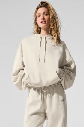 Bluza z kapturem Accolade – kolor kości