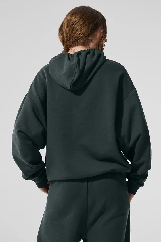 Bluza z kapturem Accolade – zielony antracytowy