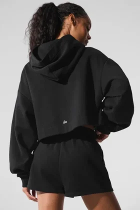 Bluza z kapturem Bae – czarna