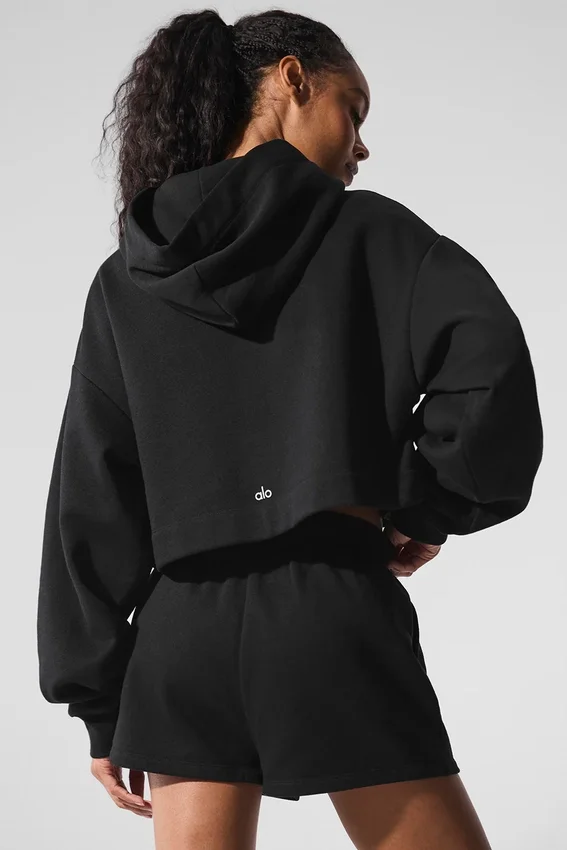 Bluza z kapturem Bae – czarna