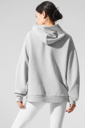 Bluza z kapturem Chill – szary sportowy melanż
