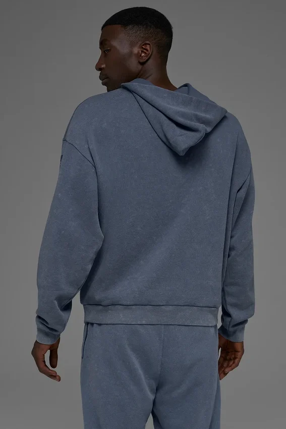 Bluza z kapturem „Chill Vintage Wash” – wykończenie „Bluestone Wash”