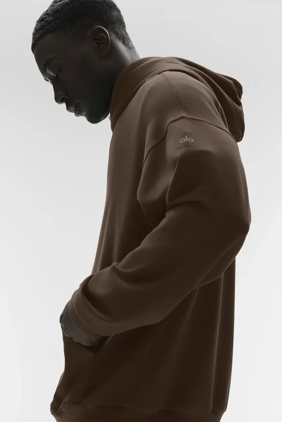 Bluza z kapturem Double Take – kolor espresso