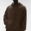 Bluza z kapturem Double Take – kolor espresso
