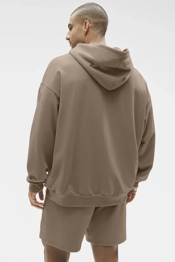 Bluza z kapturem Double Take – kolor żwirowy