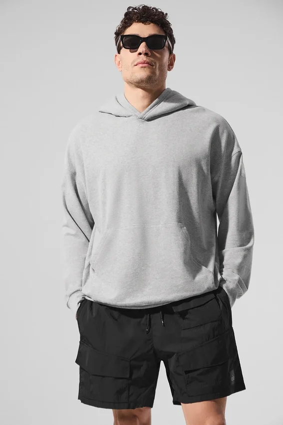 Bluza z kapturem Double Take – szary melanż sportowy