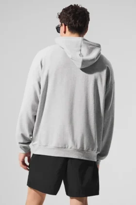 Bluza z kapturem Double Take – szary melanż sportowy