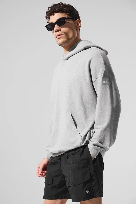 Bluza z kapturem Double Take – szary melanż sportowy