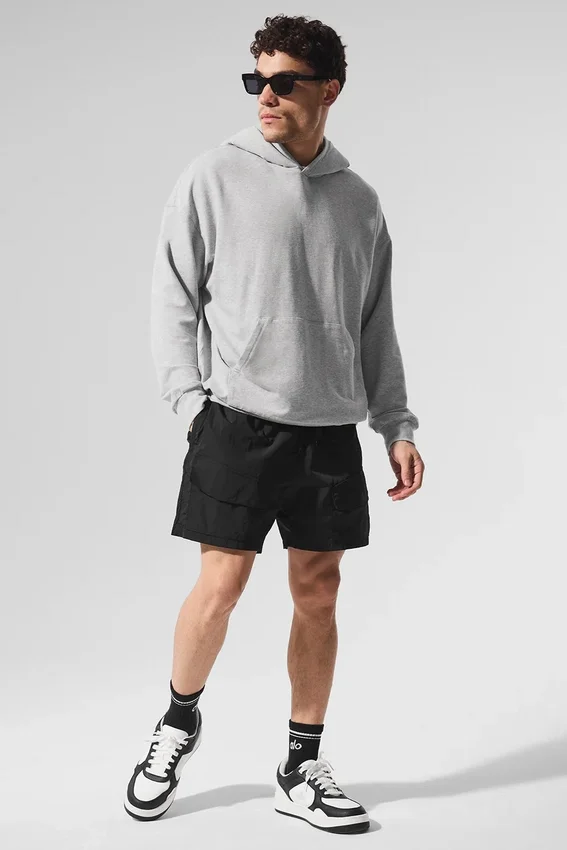Bluza z kapturem Double Take – szary melanż sportowy