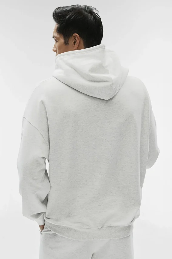 Bluza z kapturem Double Take – White Heather