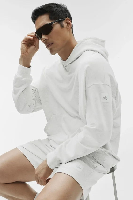 Bluza z kapturem Double Take – White Heather