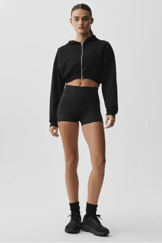 Bluza z kapturem i zamkiem „Sweet Escape” – czarna
