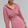 Bluza z kapturem i zamkiem „Sweet Escape” – różowa „Wild Rose”