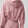 Bluza z kapturem i zamkiem „Sweet Escape” – Vintage Pink