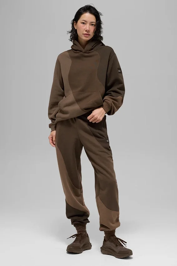 Bluza z kapturem „Make Waves” – kolor Espresso Tonal