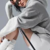 Bluza z kapturem Make Waves – sportowa szarość melanżowa