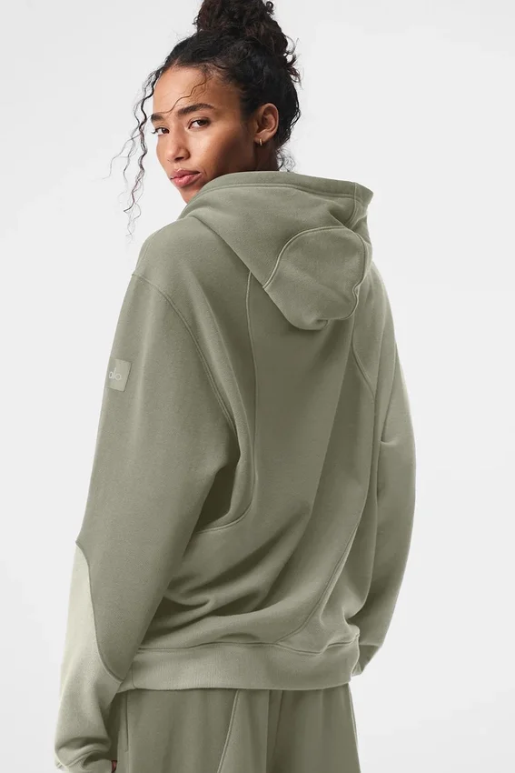 Bluza z kapturem Make Waves – w odcieniach wapienia