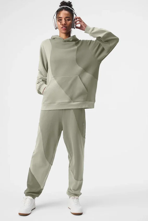 Bluza z kapturem Make Waves – w odcieniach wapienia