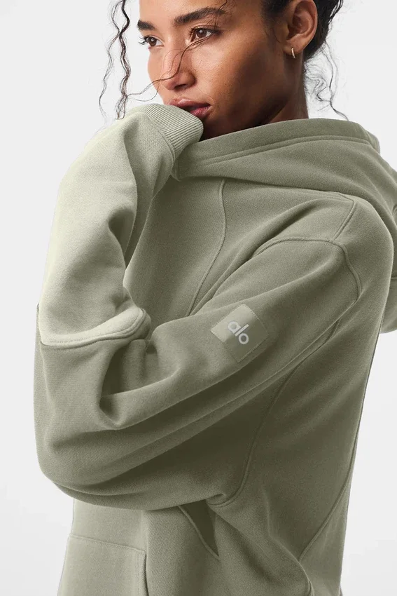 Bluza z kapturem Make Waves – w odcieniach wapienia