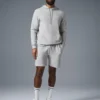 Bluza z kapturem Micro Waffle Fast Break – sportowa szara melanżowa