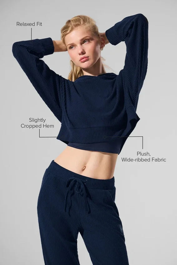 Bluza z kapturem Muse – granatowa