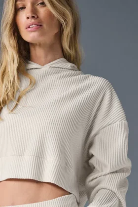 Bluza z kapturem Muse – kolor kości słoniowej