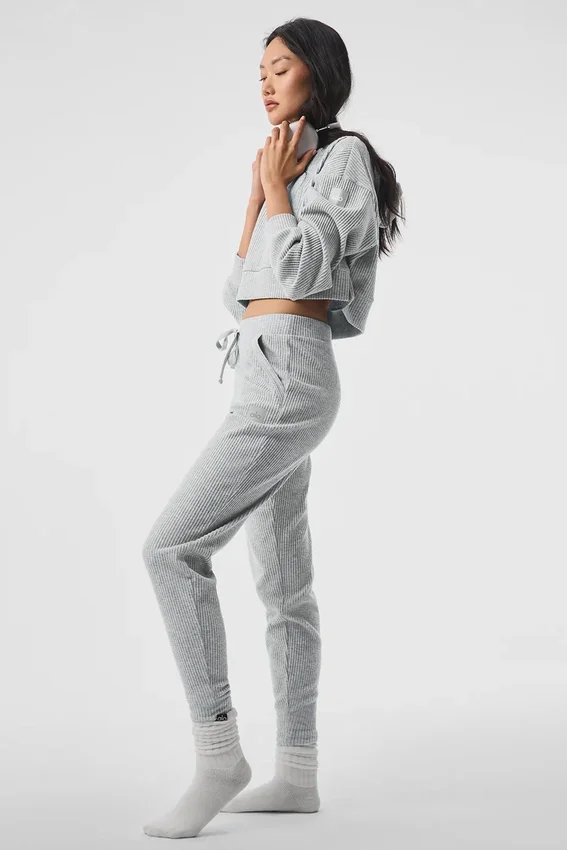 Bluza z kapturem Muse – sportowa szara melanżowa