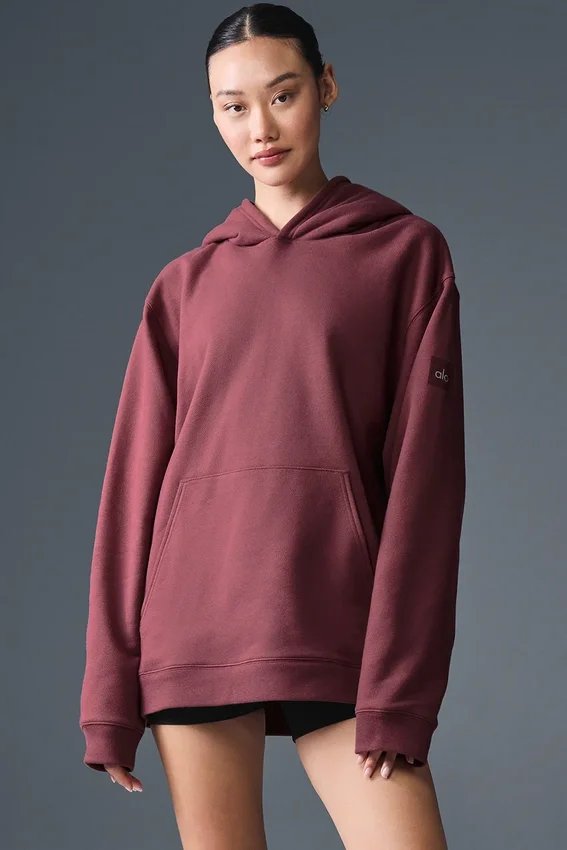 Bluza z kapturem Renown Heavy Weight – Burgundy Truffle