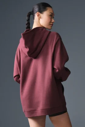 Bluza z kapturem Renown Heavy Weight – Burgundy Truffle