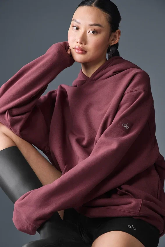 Bluza z kapturem Renown Heavy Weight – Burgundy Truffle