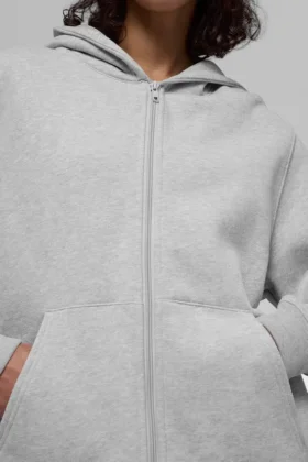 Bluza z kapturem Renown Heavy Weight Full Zip – kolor Athletic Heather Grey