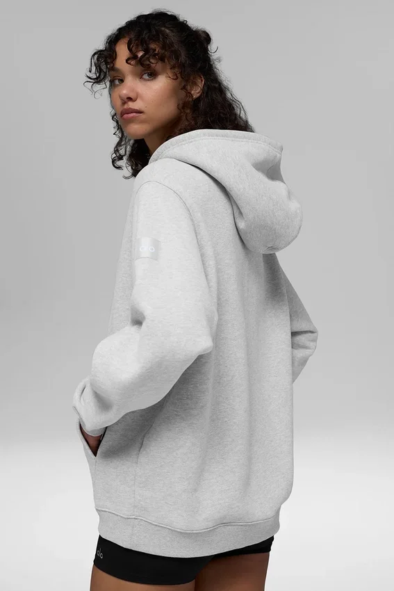 Bluza z kapturem Renown Heavy Weight Full Zip – kolor Athletic Heather Grey