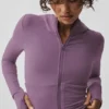 Bluza z kapturem Sway z zamkiem na całej długości – Plum Kiss